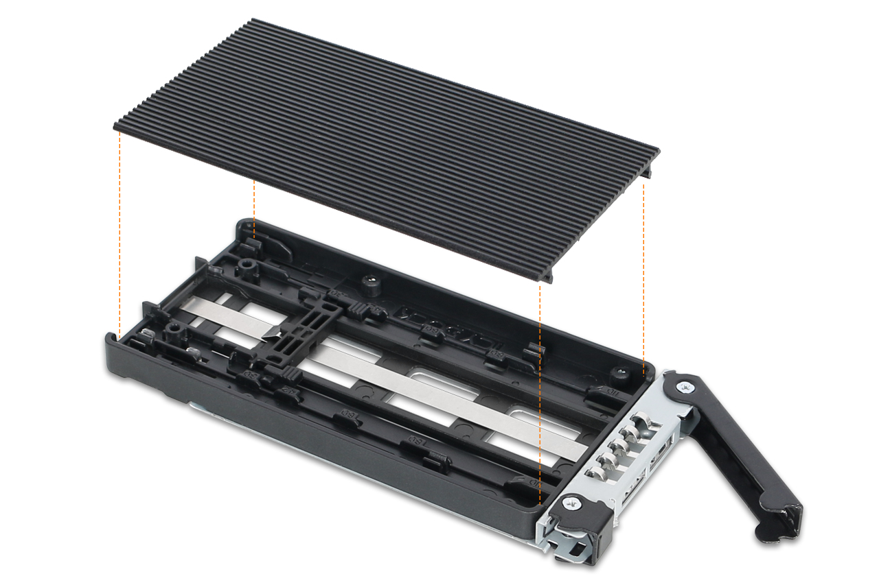 Icy Dock ToughArmor MB834M2K-B - Mobiles Speicher-Rack mit Khlkrper
