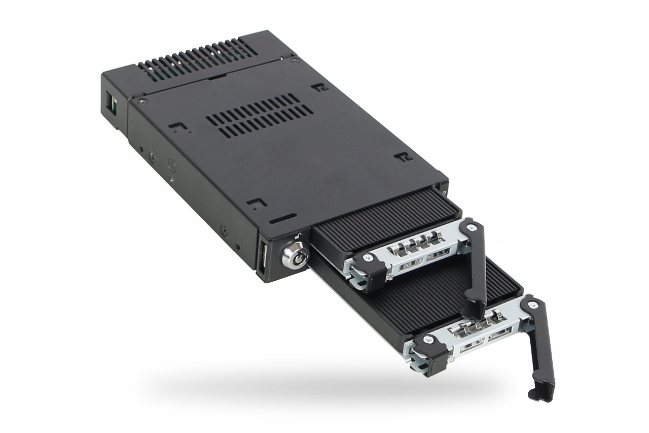 Icy Dock ToughArmor MB834M2K-B - Mobiles Speicher-Rack mit Khlkrper