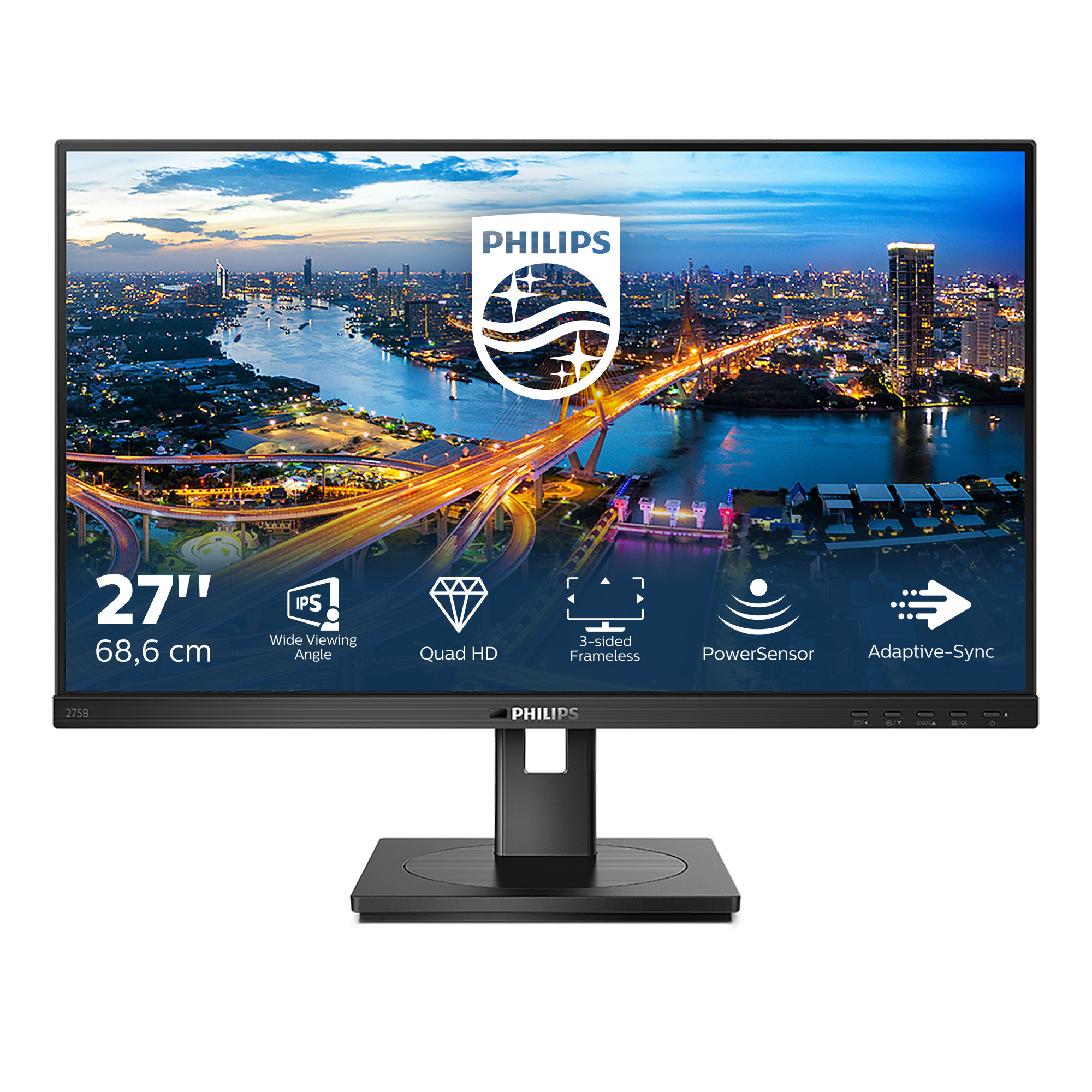 Philips B Line 275B1/00 LED display 68,6 cm (27) 2560 x 1440 Pixel 2K Ultra HD LCD Nero