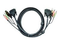 ATEN 2L-7D05UD - Video- / USB- / Audio-Kabel - USB, mini-phone stereo 3.5 mm, DVI-D (M)