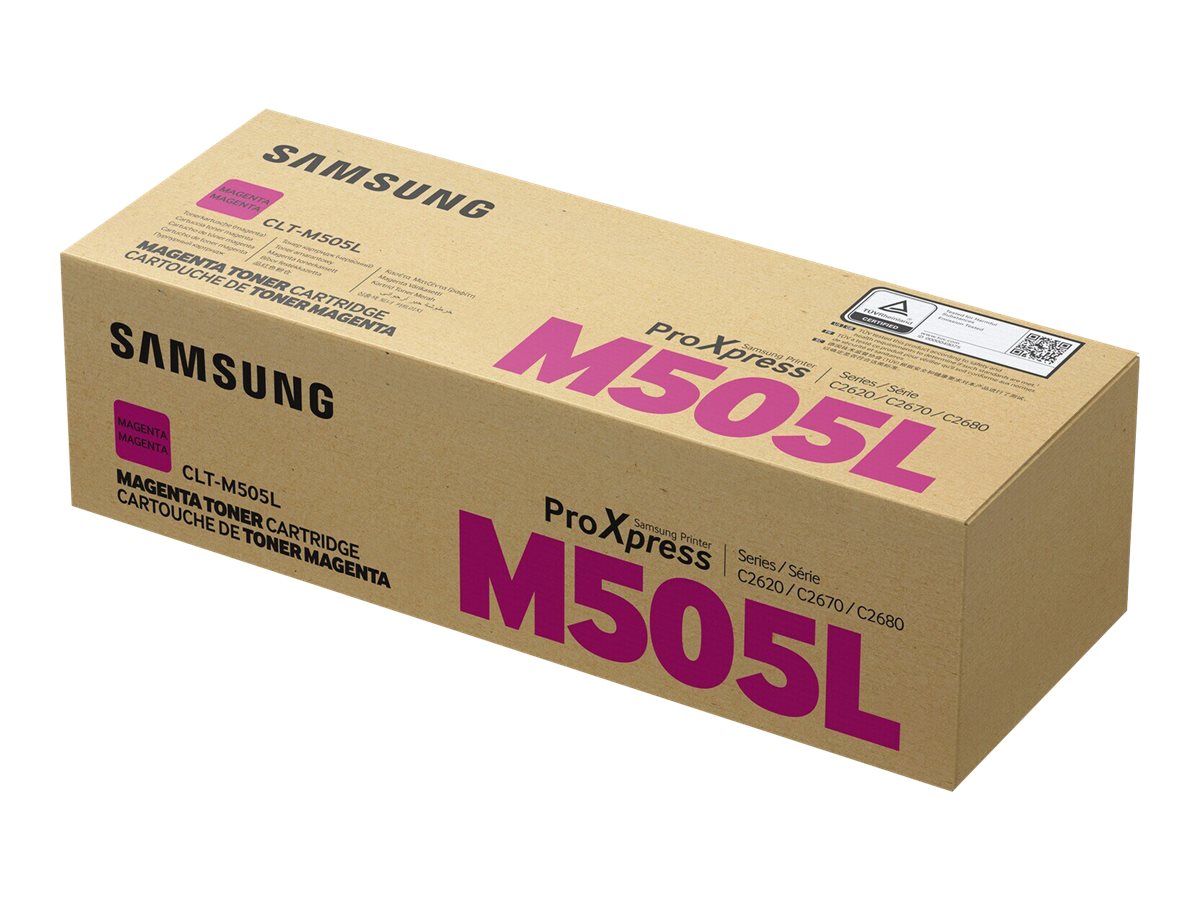 Samsung Cartucho de tner magenta de alto rendimiento CLT-M505L