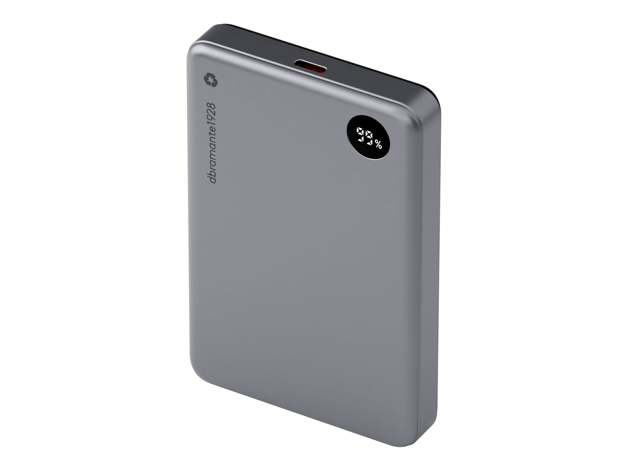 dbramante1928 re-charge - Power Bank 10K Wireless LED - Grey