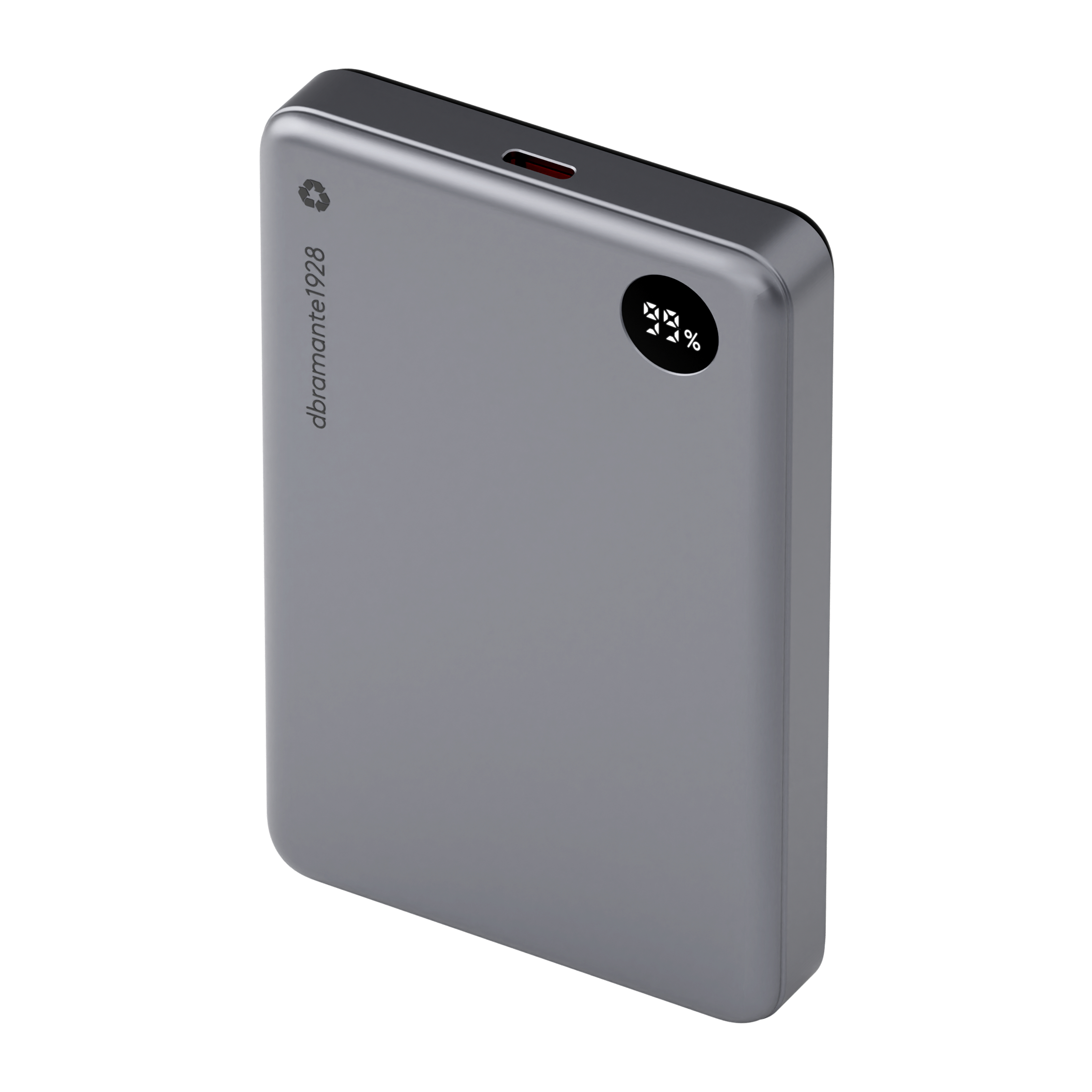 dbramante1928 re-charge - Power Bank 10K Wireless LED - Grey