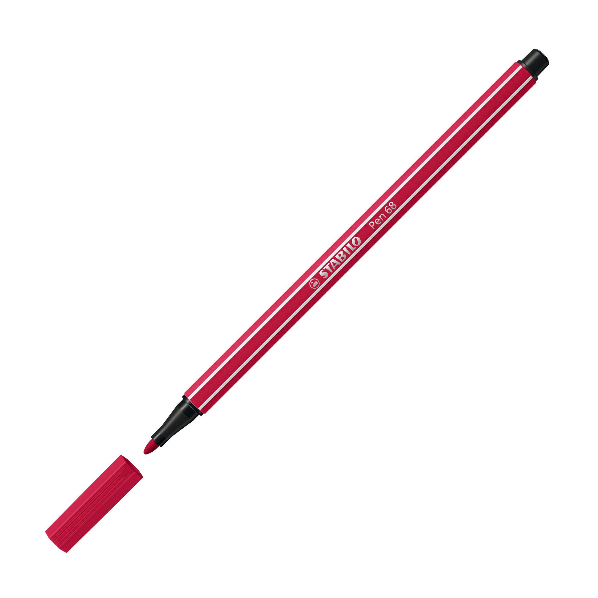 STABILO Pen 68 - Filzstift - Dunkelrot - wasserbasierte