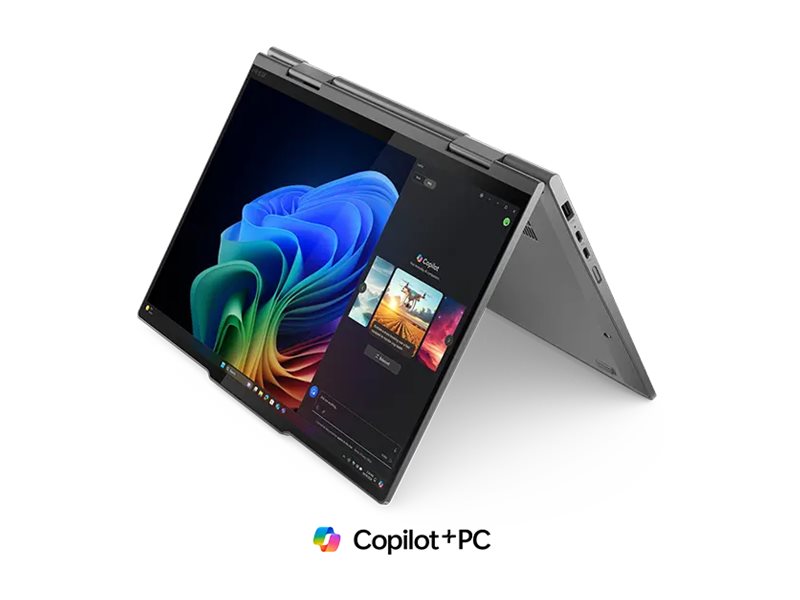 Lenovo ThinkPad X1 2-in-1 Gen 10 Aura Edition Copilot+ PC Intel Core Ultra 7 258V H�brido (2-en-1) 35,6 cm (14) Pantalla t�ctil WUXGA 32 GB LPDDR5x-SDRAM 1 TB SSD Wi-Fi 7 (802.11be) Windows 11 Pro Alem�n Gris