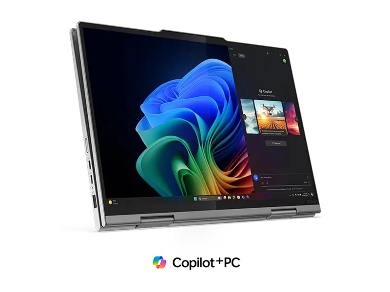 Lenovo ThinkPad X1 2-in-1 Gen 10 Aura Edition Copilot+ PC Intel Core Ultra 7 258V H�brido (2-en-1) 35,6 cm (14) Pantalla t�ctil WUXGA 32 GB LPDDR5x-SDRAM 1 TB SSD Wi-Fi 7 (802.11be) Windows 11 Pro Alem�n Gris