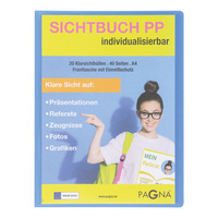 Pagna School Sichtbuch DIN A4 20 Hllen hellblau