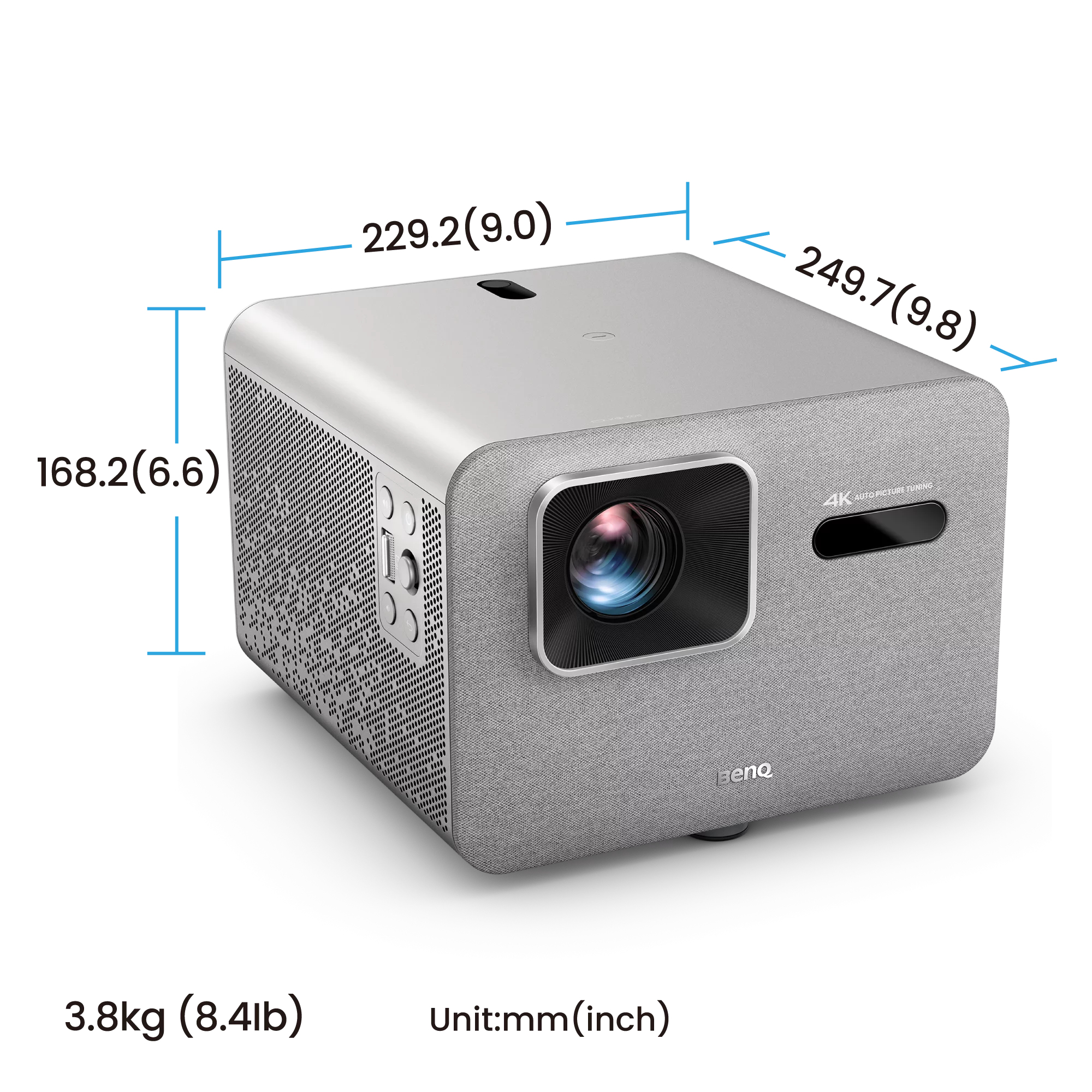 BenQ TK705STi Projecteur � focale courte 3000 ANSI lumens DLP UHD 4K (3840x2160) Gris