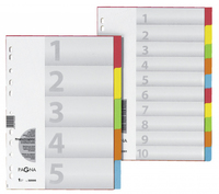 Pagna 32006-20 - Numerischer Registerindex - Karton - Mehrfarbig - Portrt - A4 - 245 mm