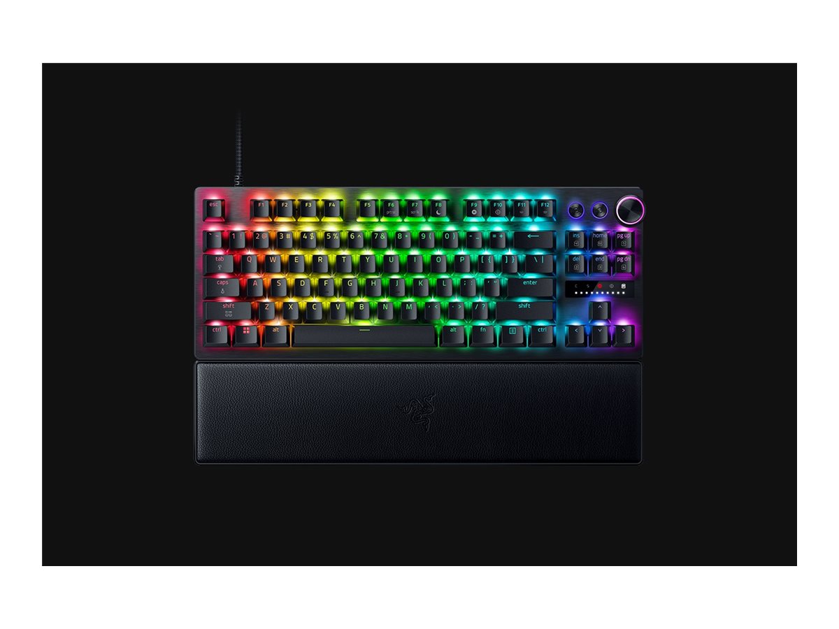 Razer Huntsman V3 Pro 8KHz - Tastatur - TKL - Hintergrundbeleuchtung - USB - QWERTZ - Deutsch - Tastenschalter: Razer Analog Optical Switches (Gen-2)