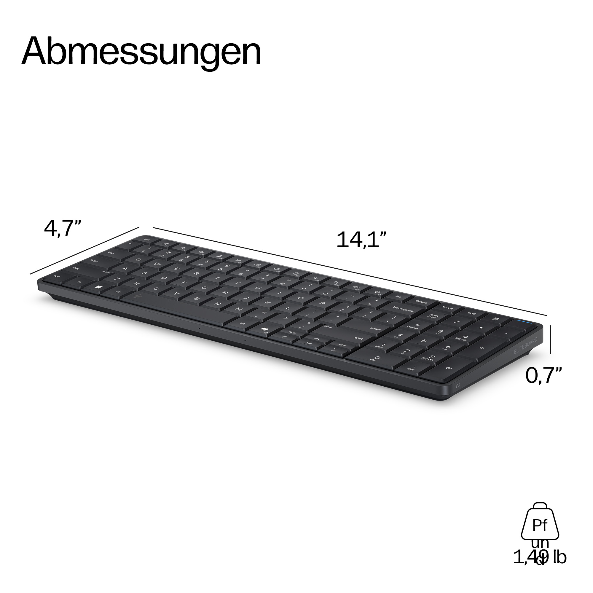 HP EliteBoard G1a Next Gen AI PC - Tastatur-PC