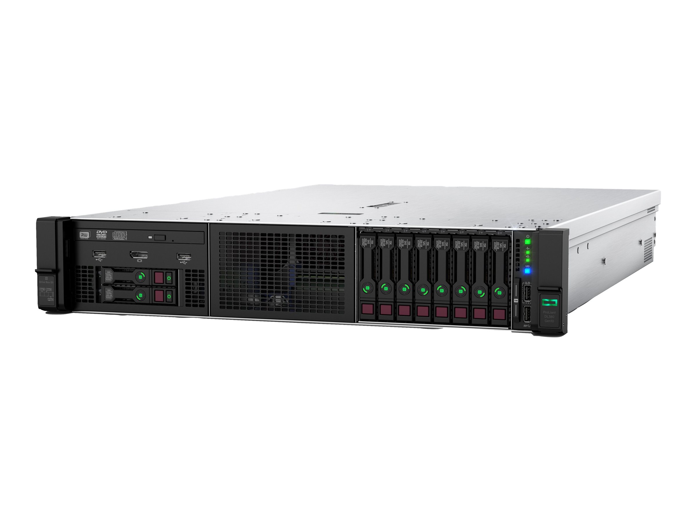 HPE ProLiant DL380 Gen10 - Server - Rack-Montage - 2U - zweiweg - 1 x Xeon Silver 4214R / 2.4 GHz - RAM 32 GB - SATA/SAS - Hot-Swap 6.4 cm (2.5)