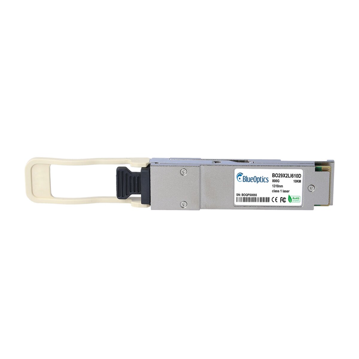 BlueOptics Supermicro TRX-MMA1T00-VS QSFP56 Transceiver, 200GBASE-SR4, Multimode Fiber, 850nm, 100 Meter