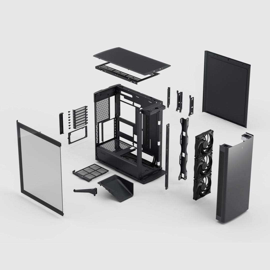 Fractal Design Define One Dark TG Light Tint - Tower - E-ATX - Seitenteil mit Fenster (geh�rtetes Glas)