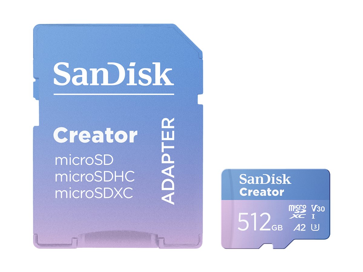 SanDisk Creator - Flash-Speicherkarte (microSDXC-an-SD-Adapter inbegriffen)