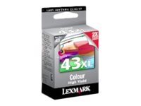 Lexmark #43XL cartouche dencre 1 pice(s) Original Cyan, Magenta, Jaune