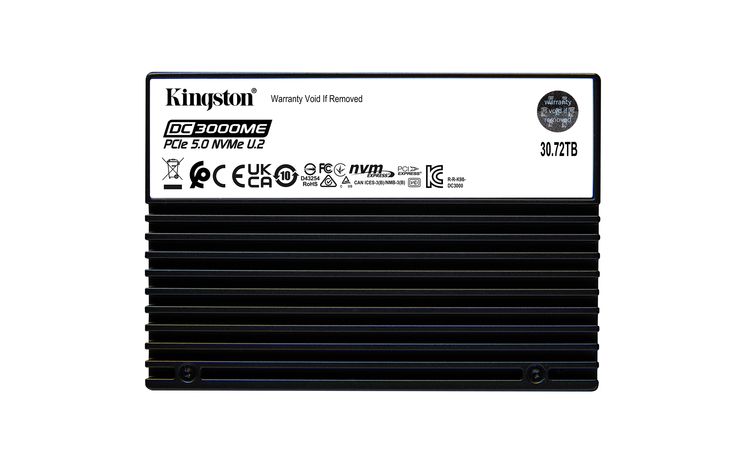 Kingston Technology 30,7TB DC3000ME U.2 PCIe 5.0 NVMe TCG Opal SSD para empresas