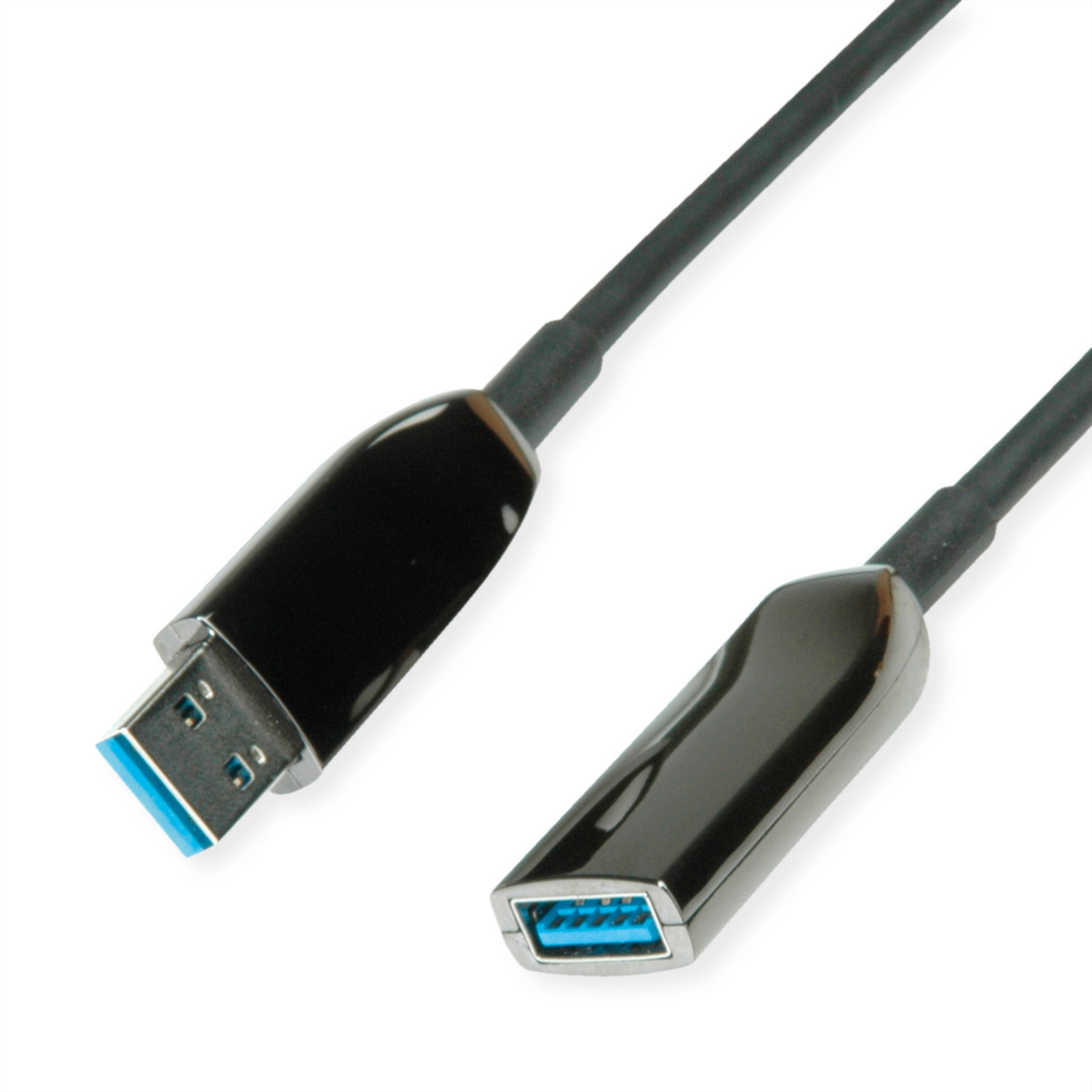 ROLINE USB3.2 Gen1 Akt. AOC-Kabel ST/ST 10m - Kabel - Digital/Daten
