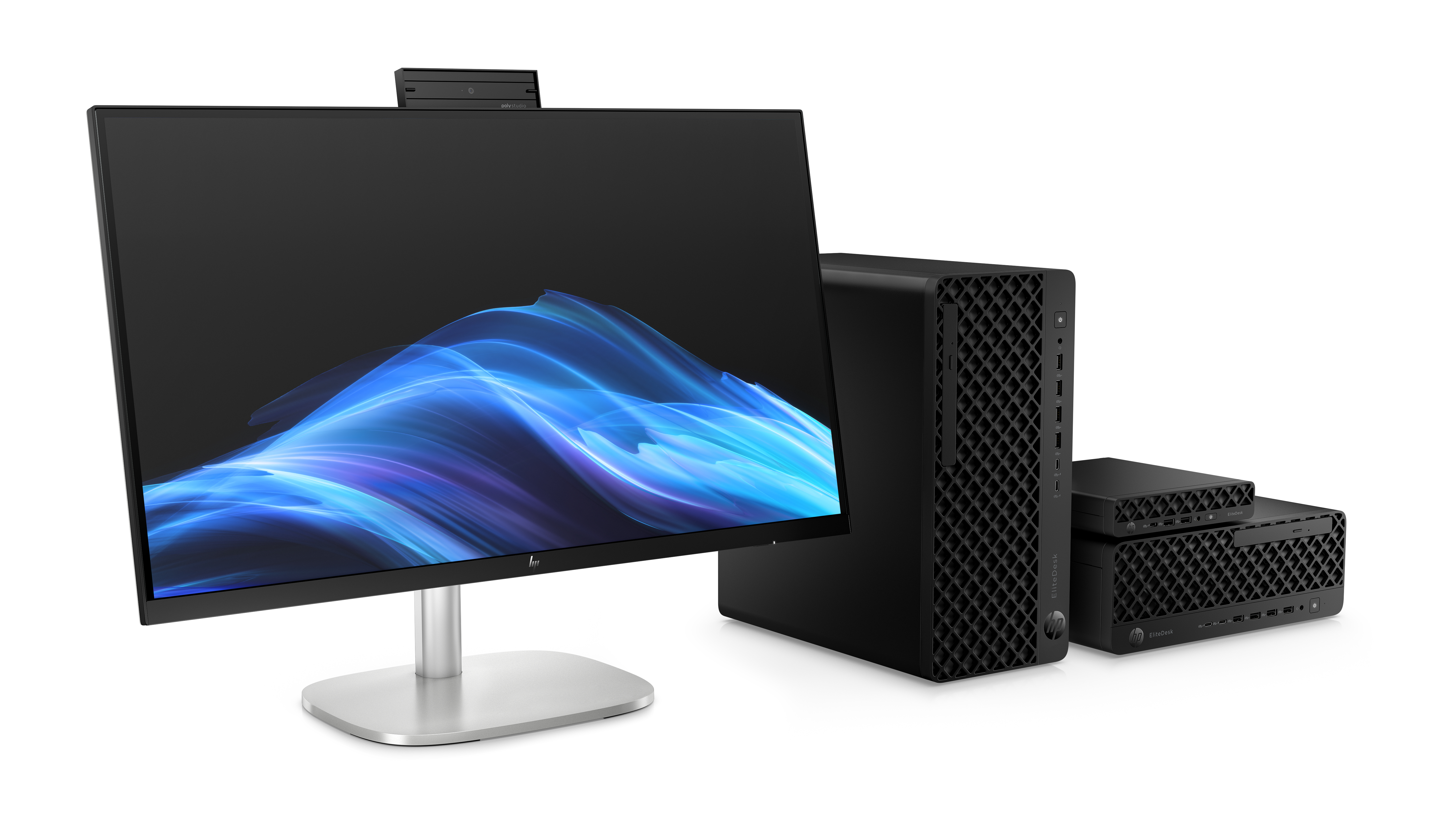 HP EliteStudio 8 G1i AI - All-in-One (Komplettlsung) - Core Ultra 5 235 / 3.4 GHz - vPro Enterprise - RAM 16 GB - SSD 512 GB - NVMe - Intel Graphics - 1GbE, Wi-Fi 6, Wi-Fi 7, Bluetooth - WLAN: 802.11a/b/g/n/ac/ax/be, Bluetooth 5.4 - Win 11 Pro - Monitor: