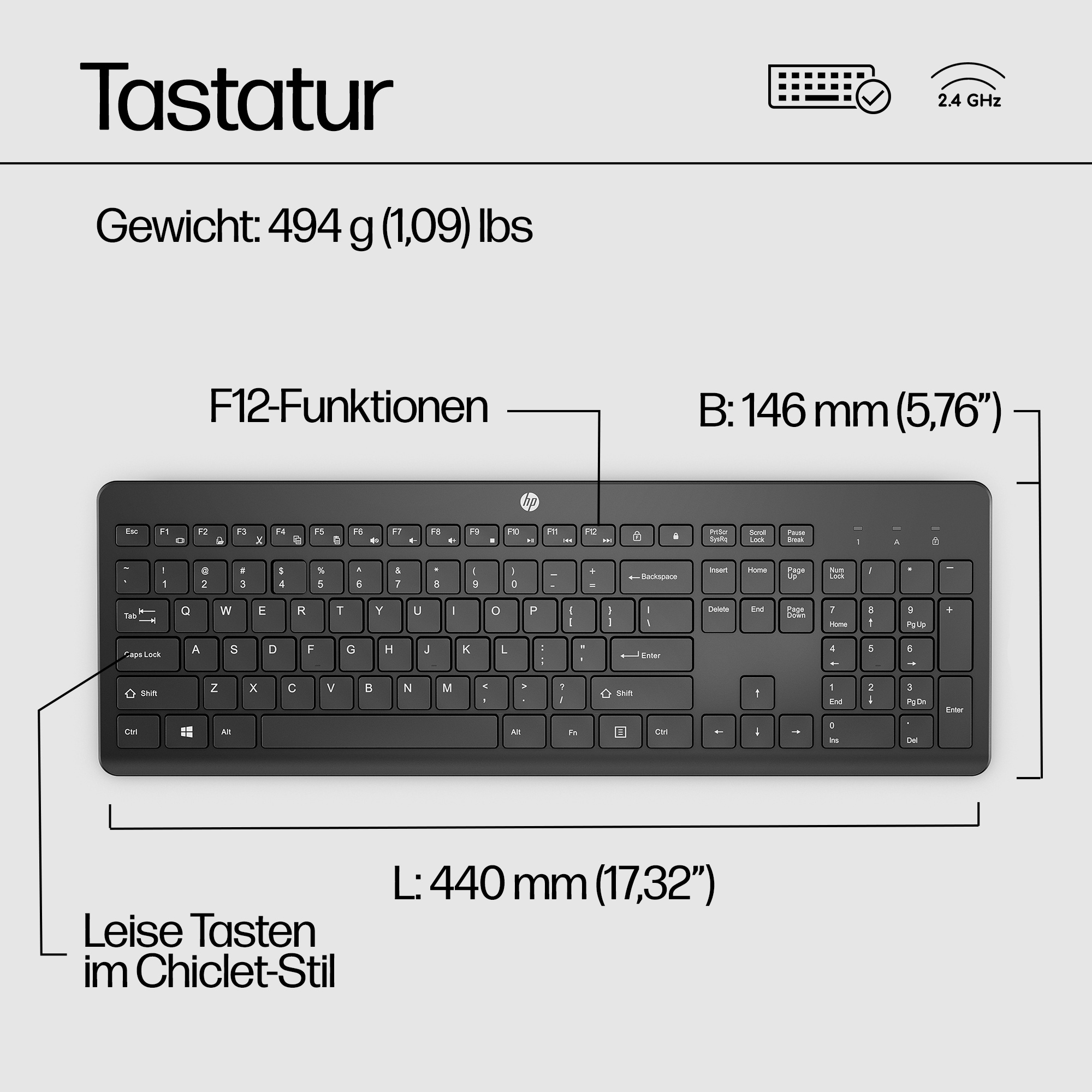 HP 230 Wireless Keyboard
