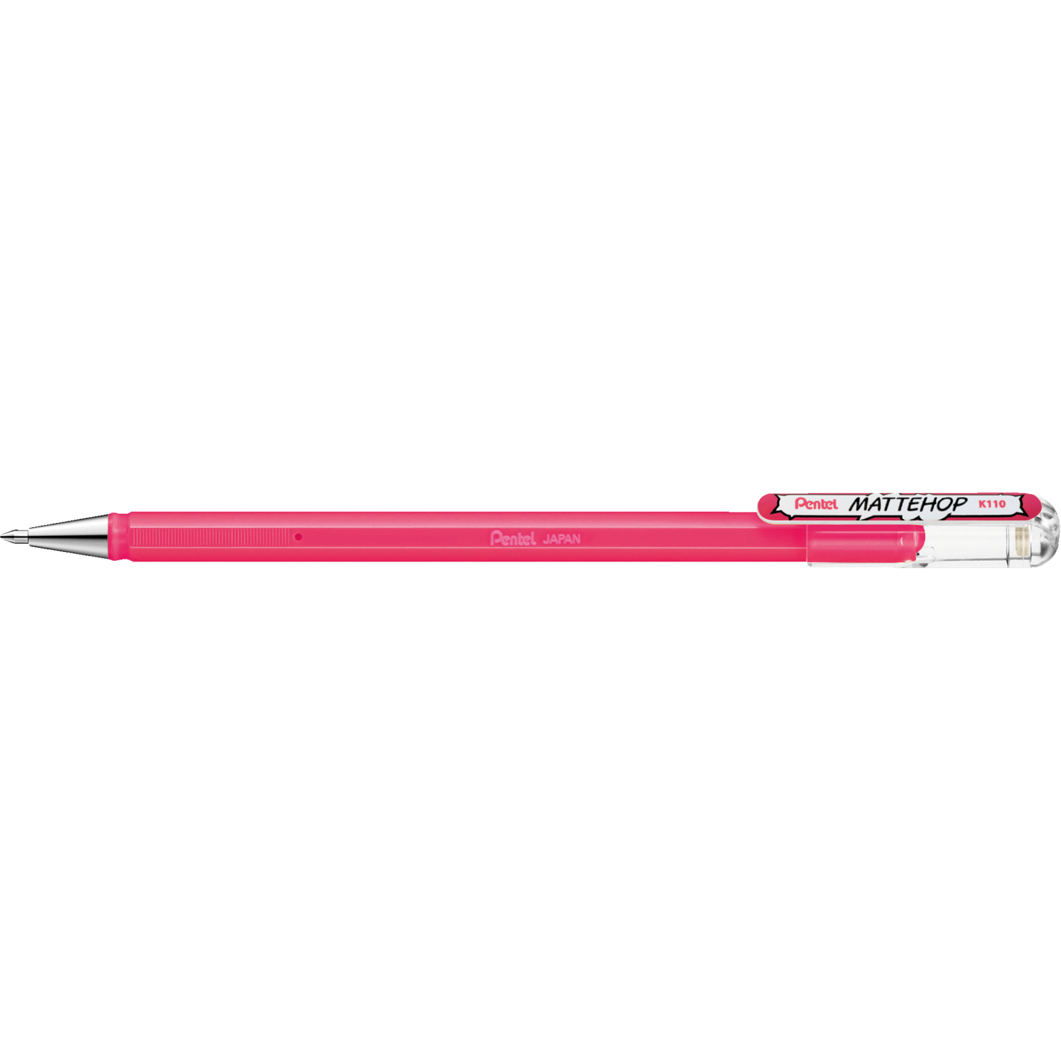 Pentel Mattehop Penna in gel con cappuccio Fine Rosa 1 pz