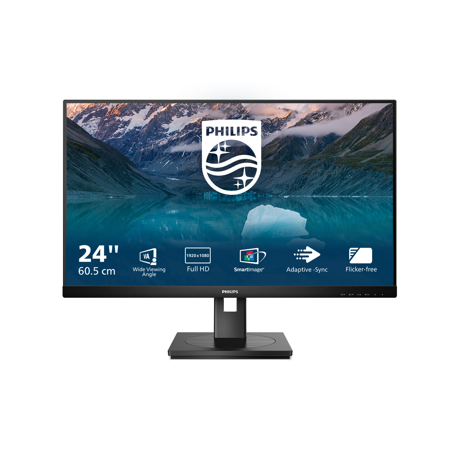 Philips S Line 242S9JML/00 LED display 61 cm (24) 1920 x 1080 pixels Full HD LCD Black