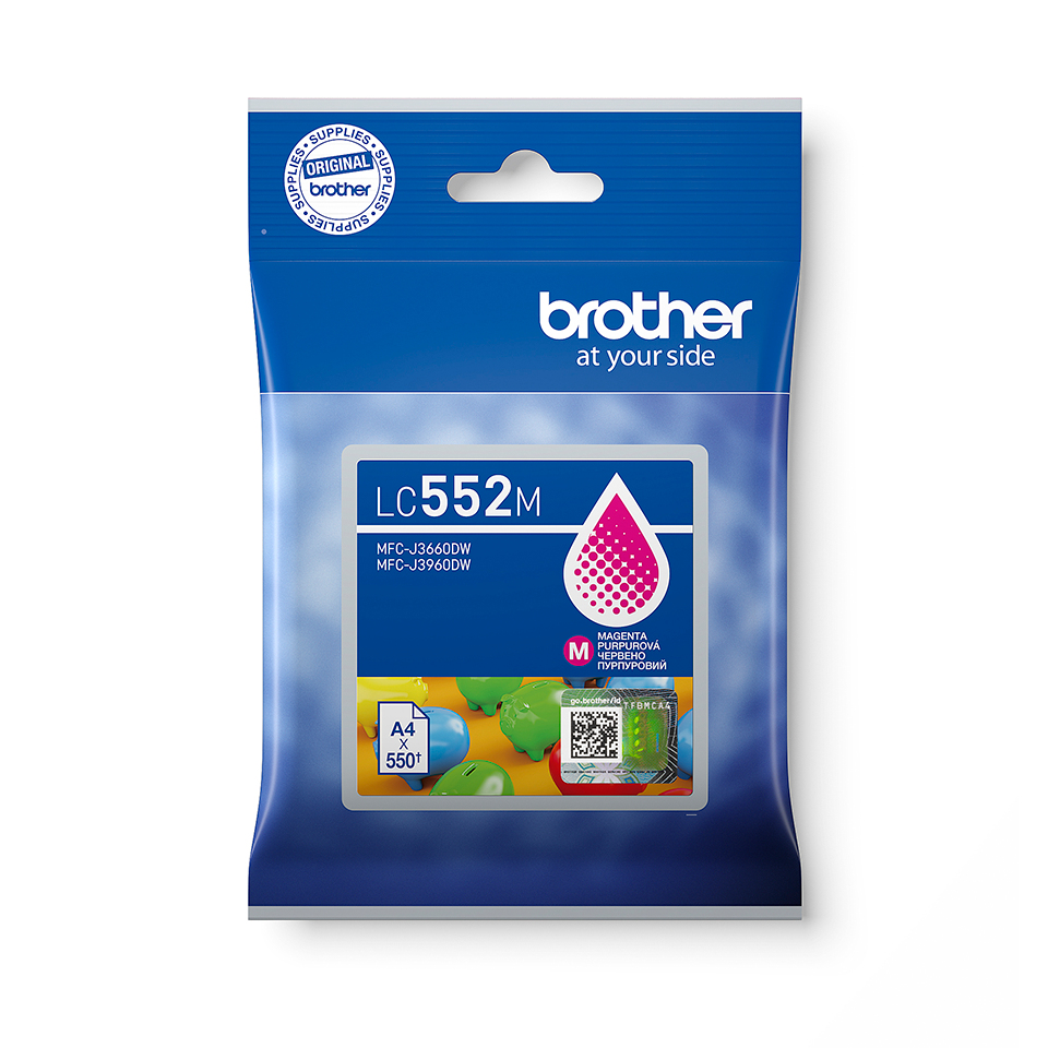 Brother LC552M cartuccia dinchiostro 1 pz Originale Magenta