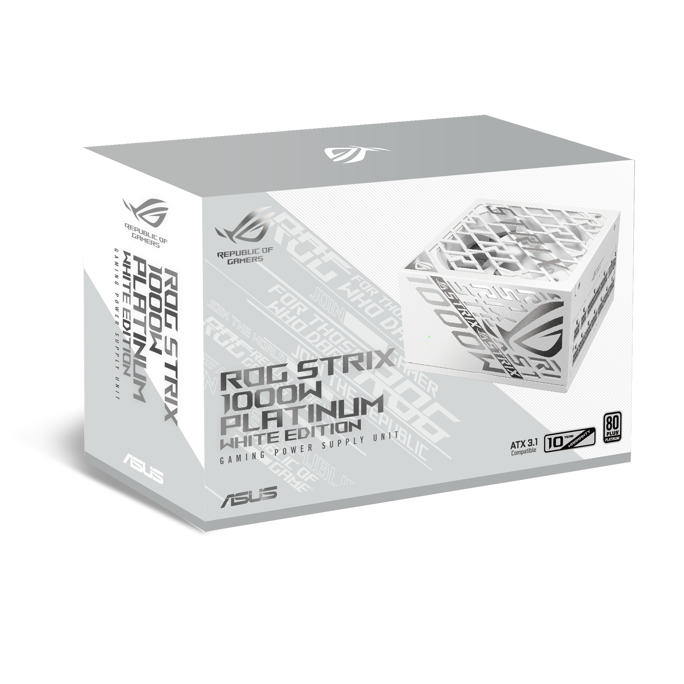 ASUS ROG -STRIX-1000P-GAMING-WHITE unidad de fuente de alimentaci�n 1000 W 20+4 pin ATX ATX Blanco