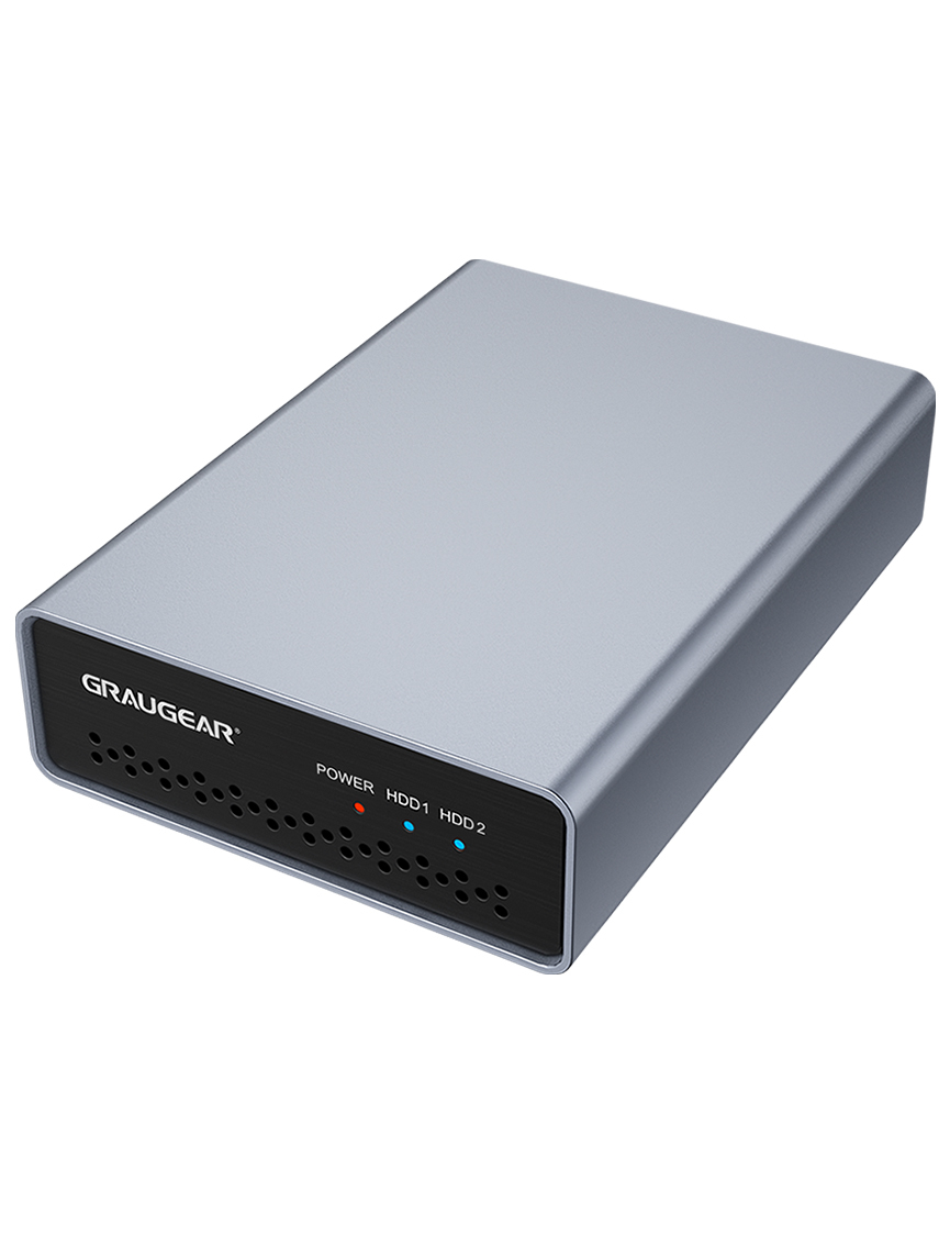 GrauGear externes Raid Gehuse 2x2.5HDD/SSD USB 3.2 retail - Gehuse