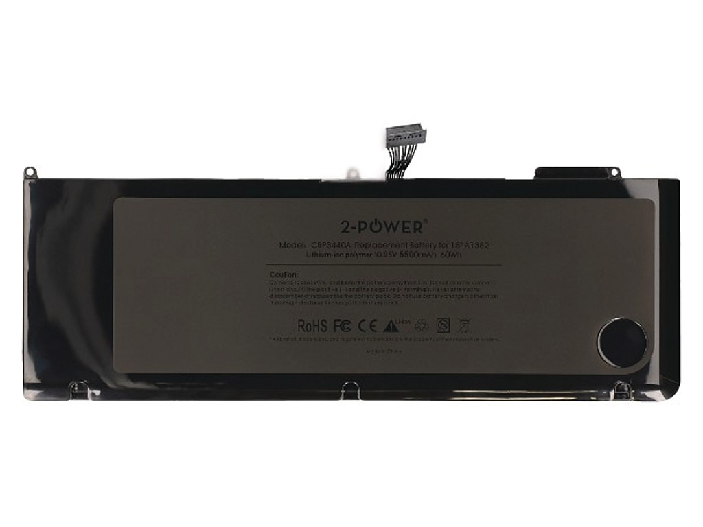 2-Power 10.8v, 56Wh Laptop Battery - replaces A1382