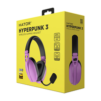 HATOR Hyperpunk 3 Wireless Auriculares Inalmbrico y almbrico Diadema Juego USB Type-C / USB Type-A Bluetooth Violeta