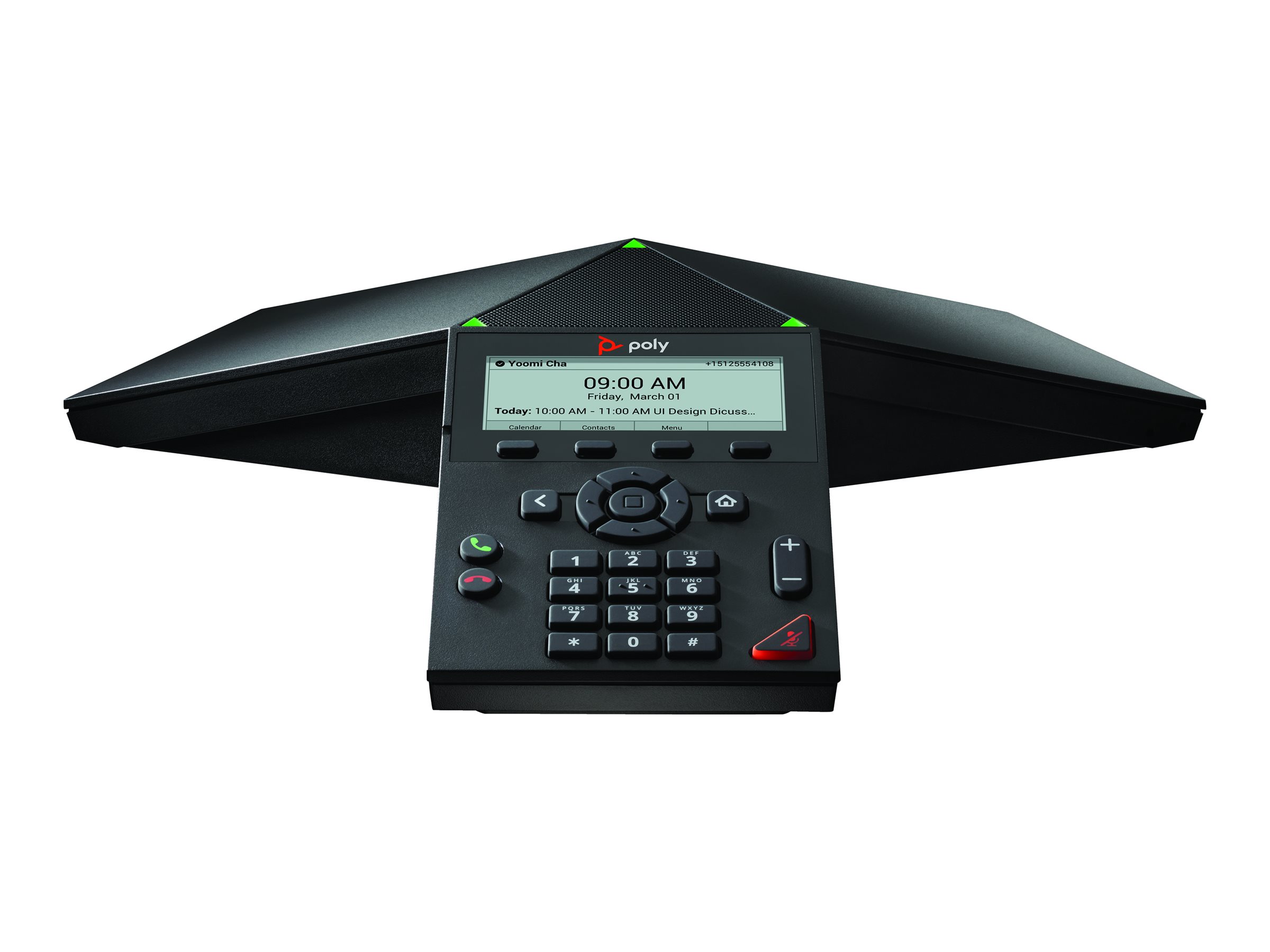 HP Poly Trio 8300 - VoIP-Konferenztelefon - mit Bluetooth-Schnittstelle mit Rufnummernanzeige/Anklopffunktion - IEEE 802.11a/b/g/n (Wi-Fi)