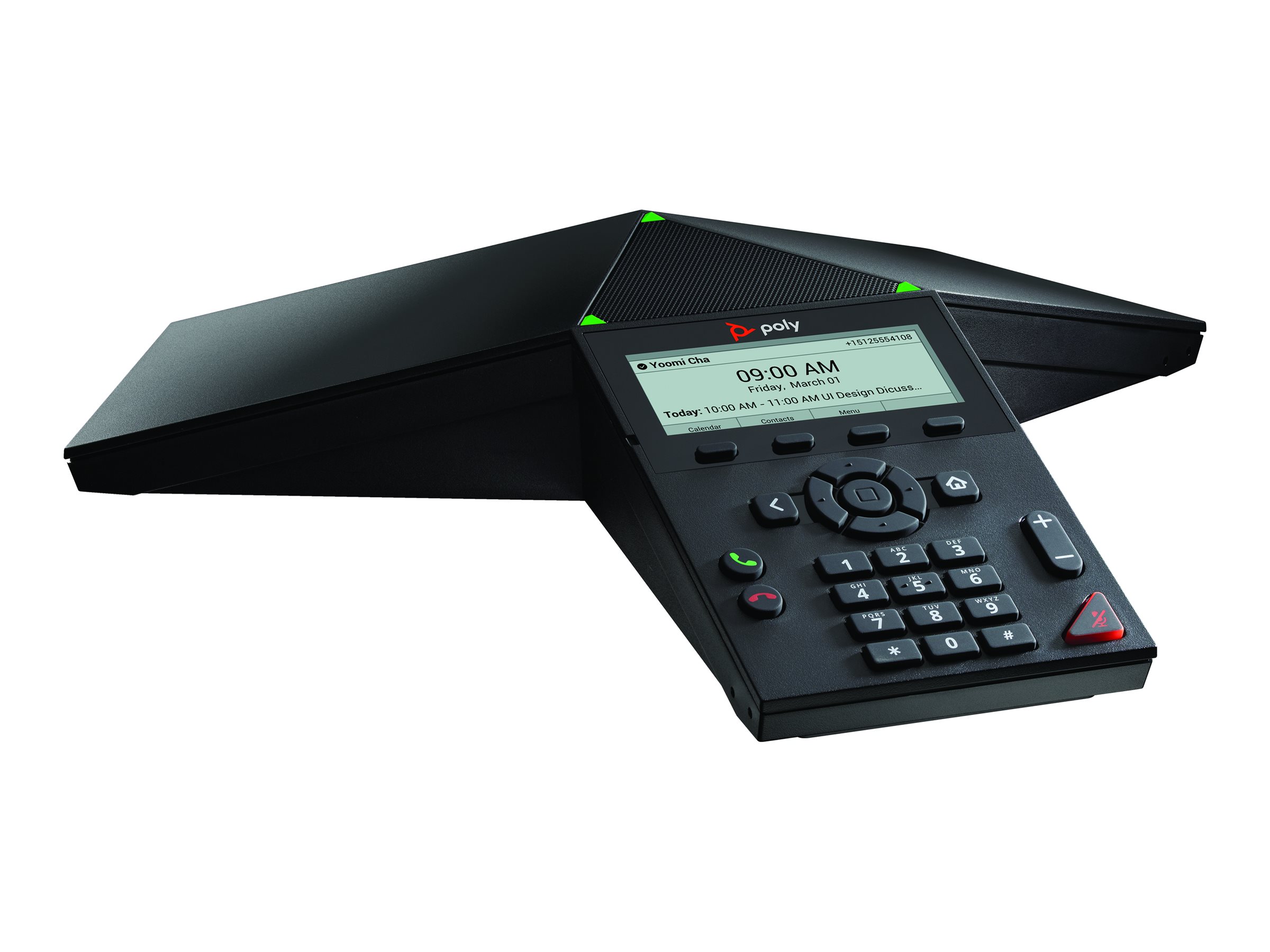 HP Poly Trio 8300 - VoIP-Konferenztelefon - mit Bluetooth-Schnittstelle mit Rufnummernanzeige/Anklopffunktion - IEEE 802.11a/b/g/n (Wi-Fi)