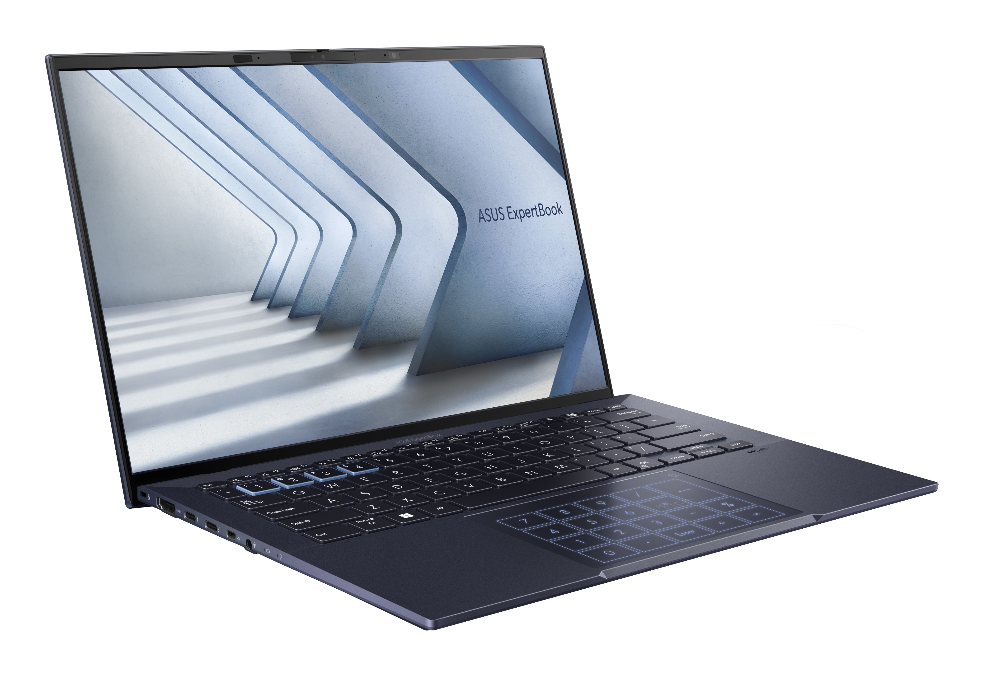 ASUS ExpertBook B9 OLED B9403CVAR-PP1735X Intel Core 7 150U Laptop 35.6 cm (14) WQXGA+ 16 GB LPDDR5x-SDRAM 512 GB SSD Wi-Fi 6E (802.11ax) Windows 11 Pro German Black