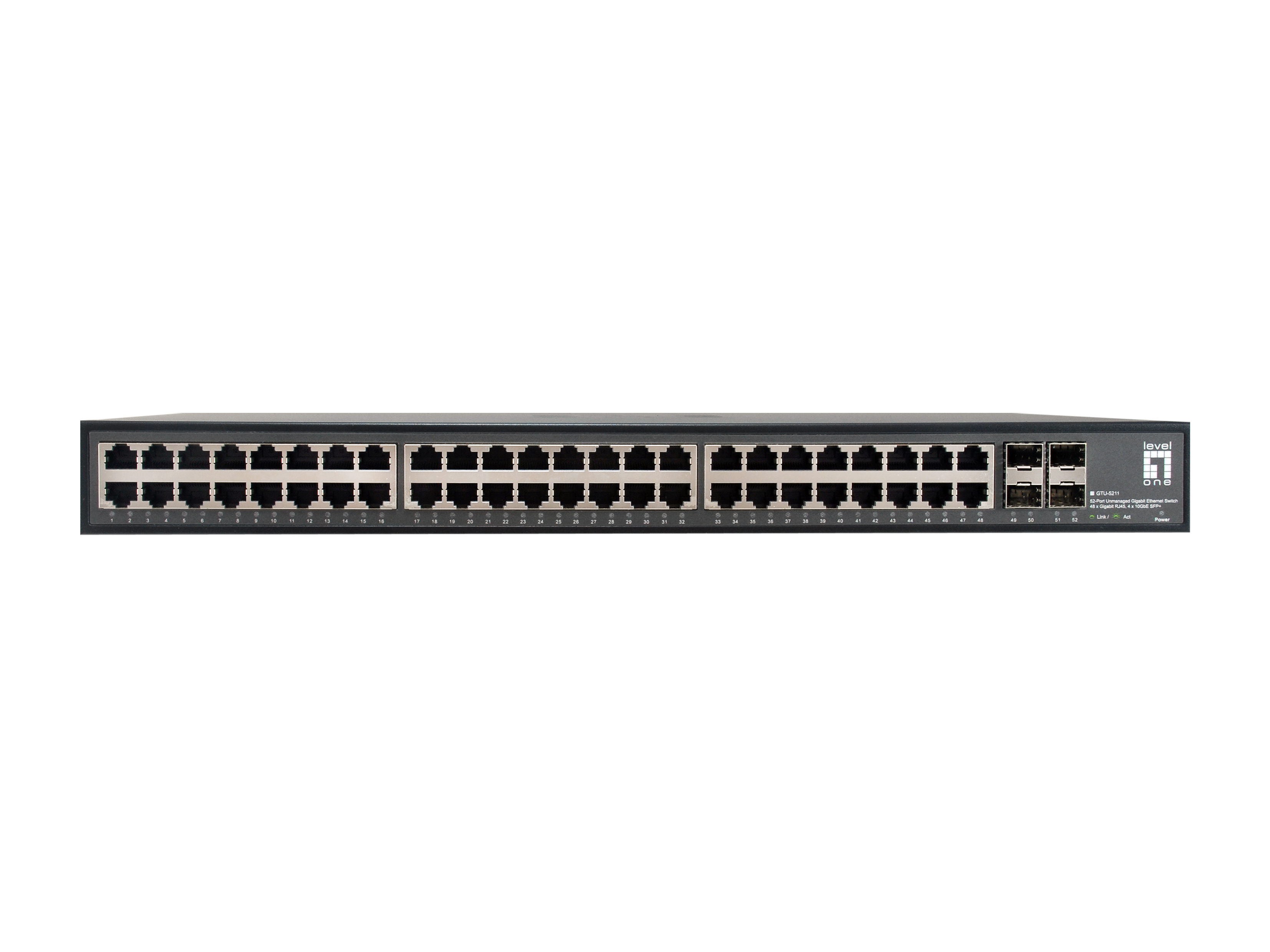 LevelOne Switch 48x GE GTU-5211 4x10GSFP+19 - Switch