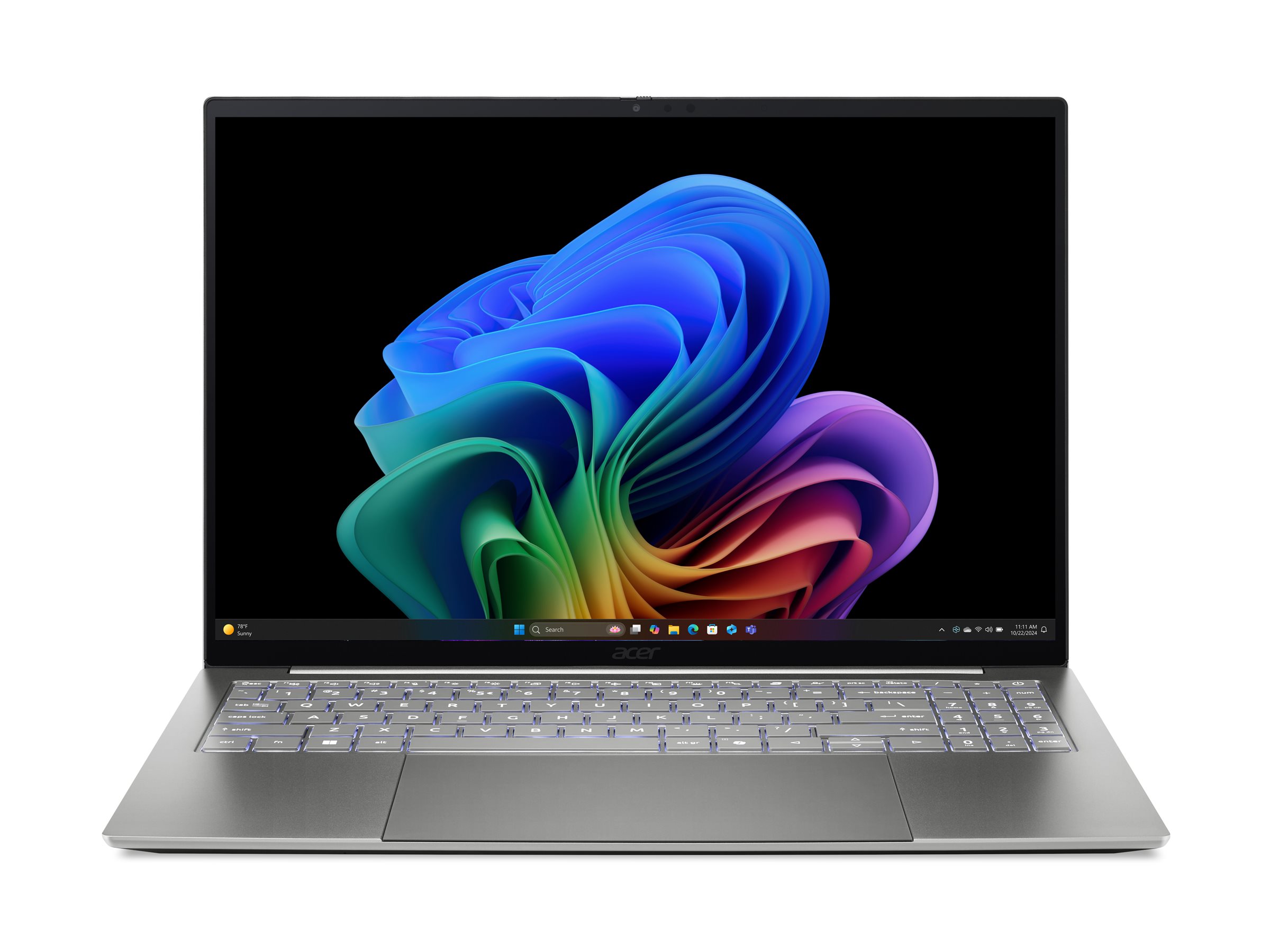 Acer Swift 16 AI SF16-71T-7053 Intel Core Ultra X7 358H Port�til 40,6 cm (16) Pantalla t�ctil WQXGA+ 16 GB LPDDR5x-SDRAM 512 GB SSD Wi-Fi 7 (802.11be) Windows 11 Home Gris