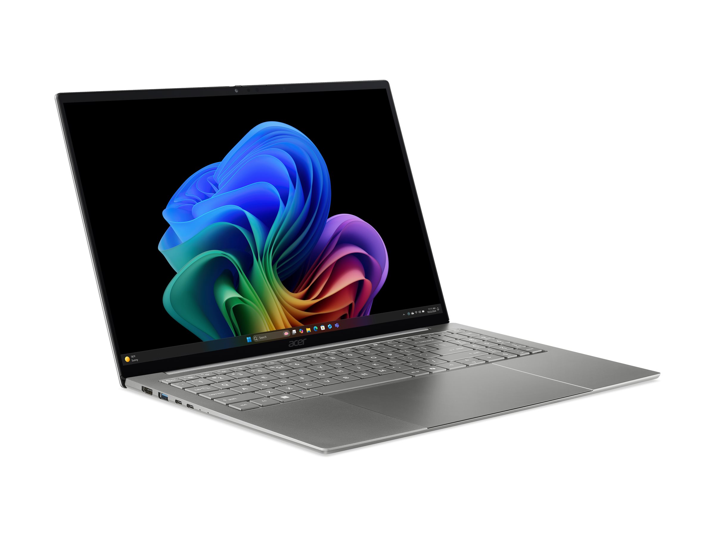 Acer Swift 16 AI SF16-71T-7053 Intel Core Ultra X7 358H Port�til 40,6 cm (16) Pantalla t�ctil WQXGA+ 16 GB LPDDR5x-SDRAM 512 GB SSD Wi-Fi 7 (802.11be) Windows 11 Home Gris