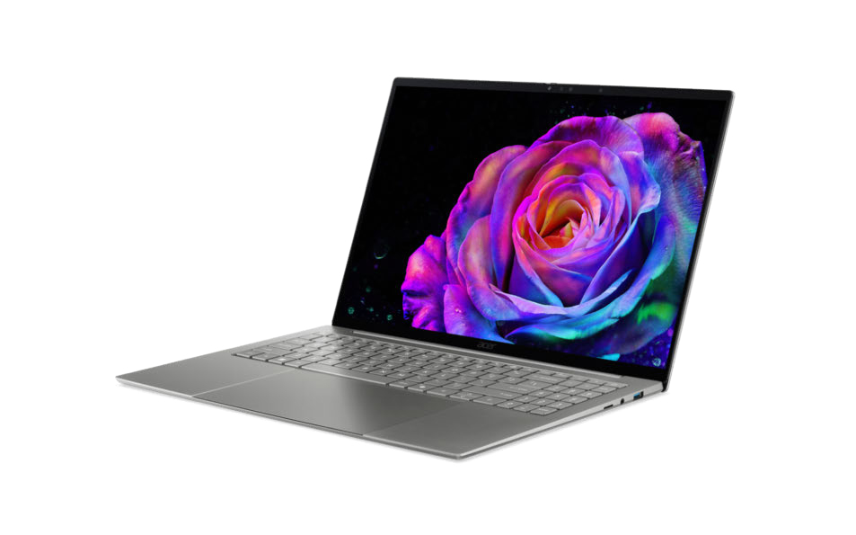 Acer Swift 16 AI SF16-71T-7053 Intel Core Ultra X7 358H Port�til 40,6 cm (16) Pantalla t�ctil WQXGA+ 16 GB LPDDR5x-SDRAM 512 GB SSD Wi-Fi 7 (802.11be) Windows 11 Home Gris