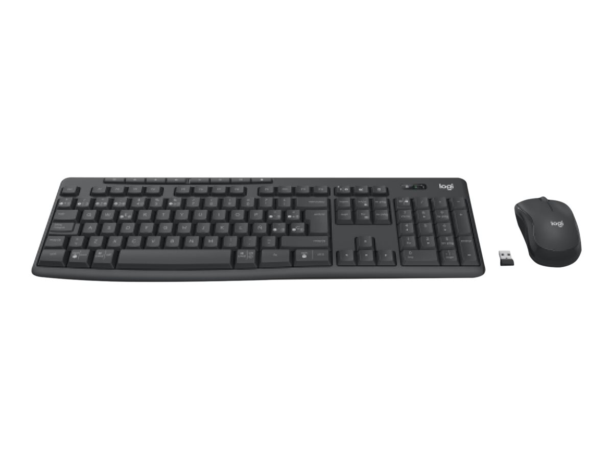 Logitech MK370 Combo for Business clavier Souris incluse RF sans fil + Bluetooth QWERTY Espagnole Graphite