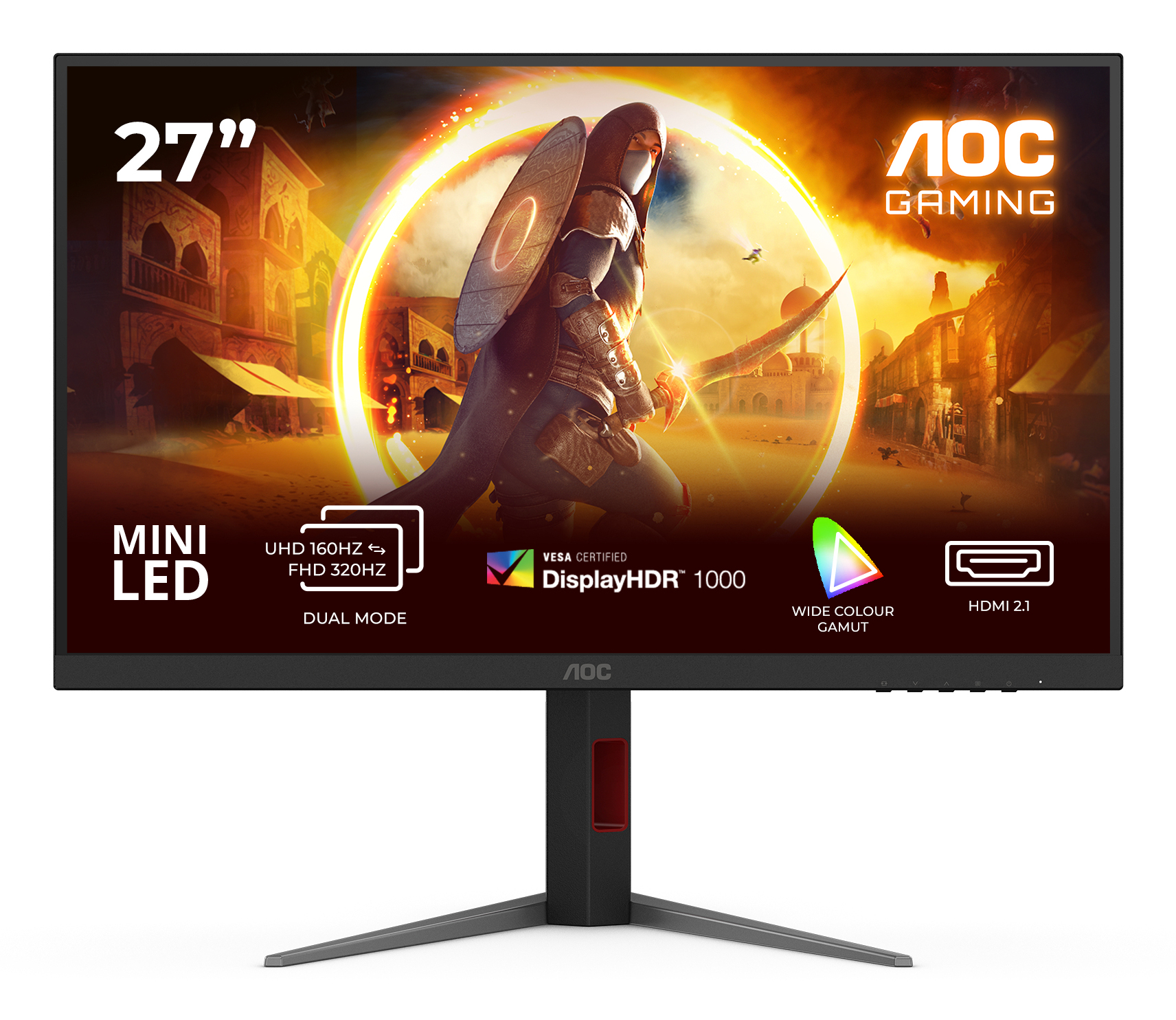 AOC G4 U27G4XM computer monitor 68.6 cm (27) 3840 x 2160 pixels 4K Ultra HD LED Black, Red