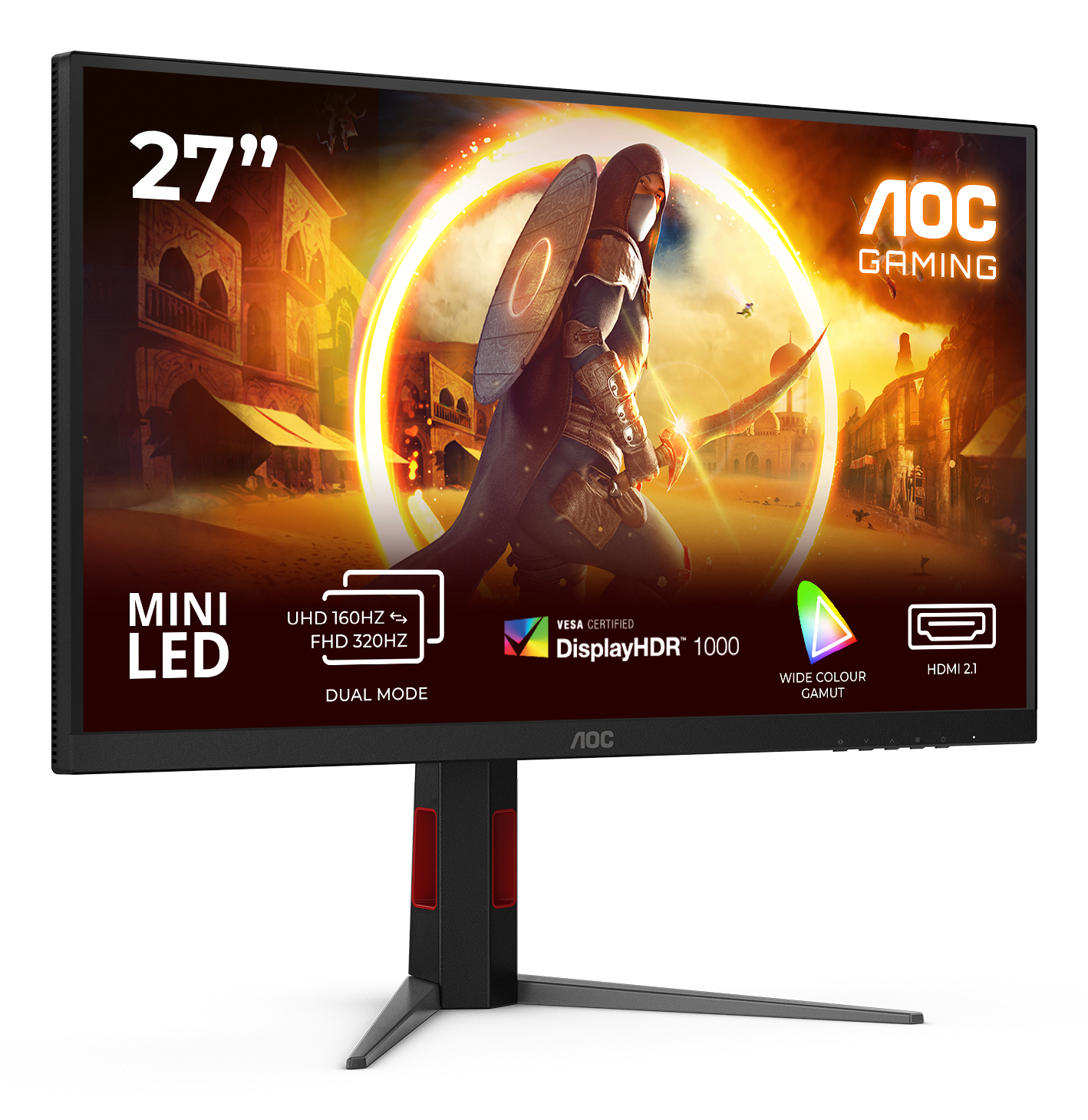 AOC G4 U27G4XM computer monitor 68.6 cm (27) 3840 x 2160 pixels 4K Ultra HD LED Black, Red