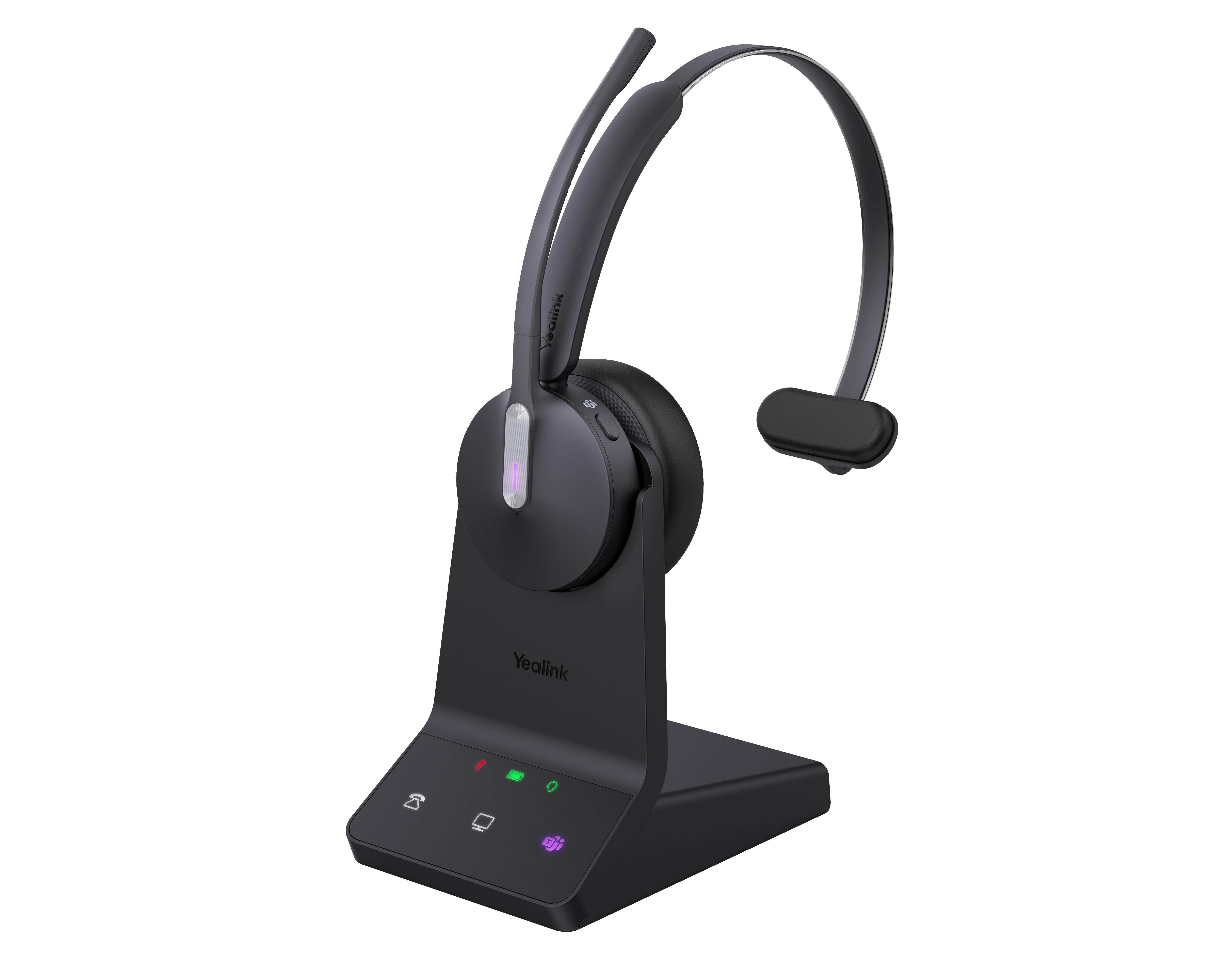 Yealink WH64 Mono UC Auriculares Inalmbrico Diadema Oficina/Centro de llamadas USB Tipo C Bluetooth Negro