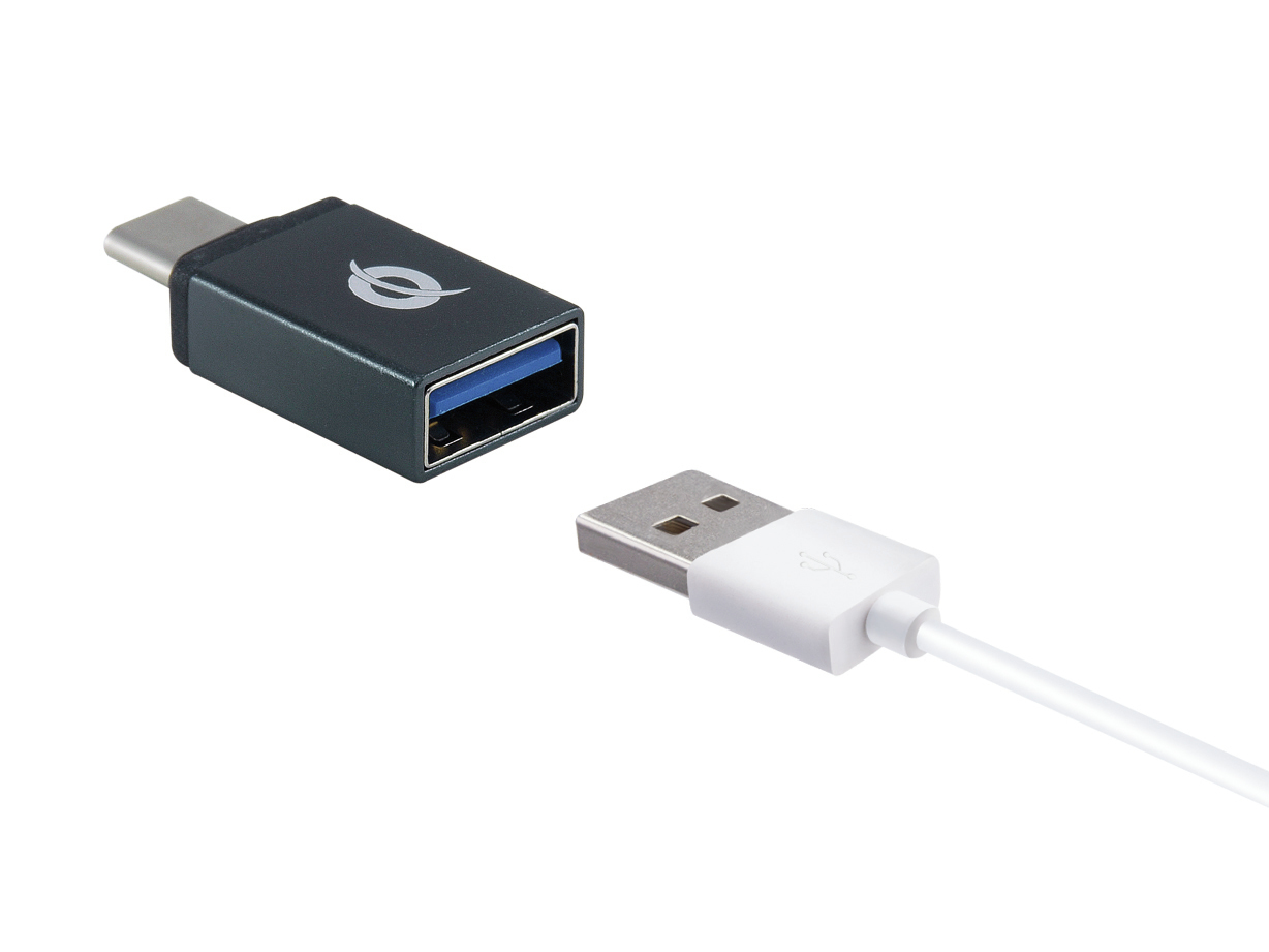 Conceptronic DONN USB-C OTG Adapter 2-Pack, USB-C to USB-A and USB-C to Micro USB
