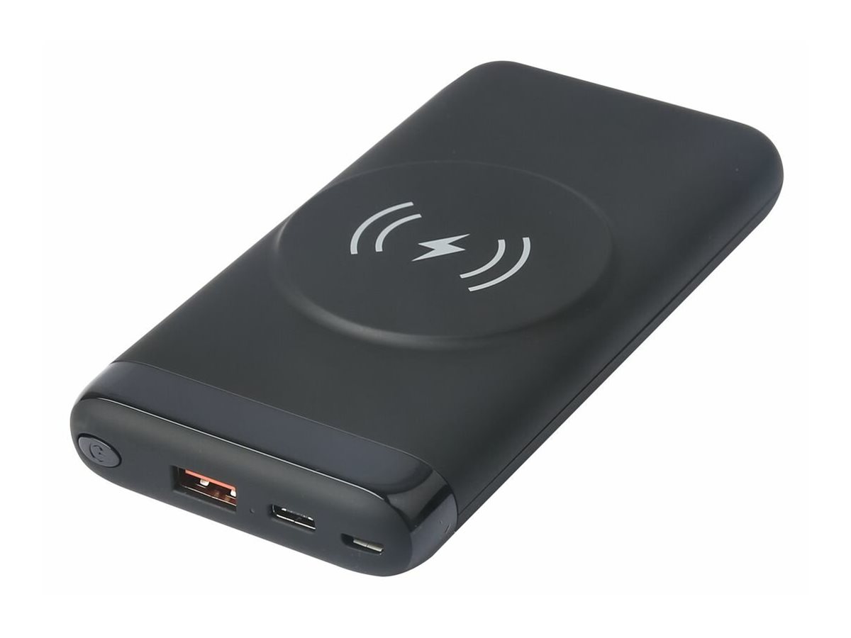 eSTUFF ES641042 power bank Wireless charging Black