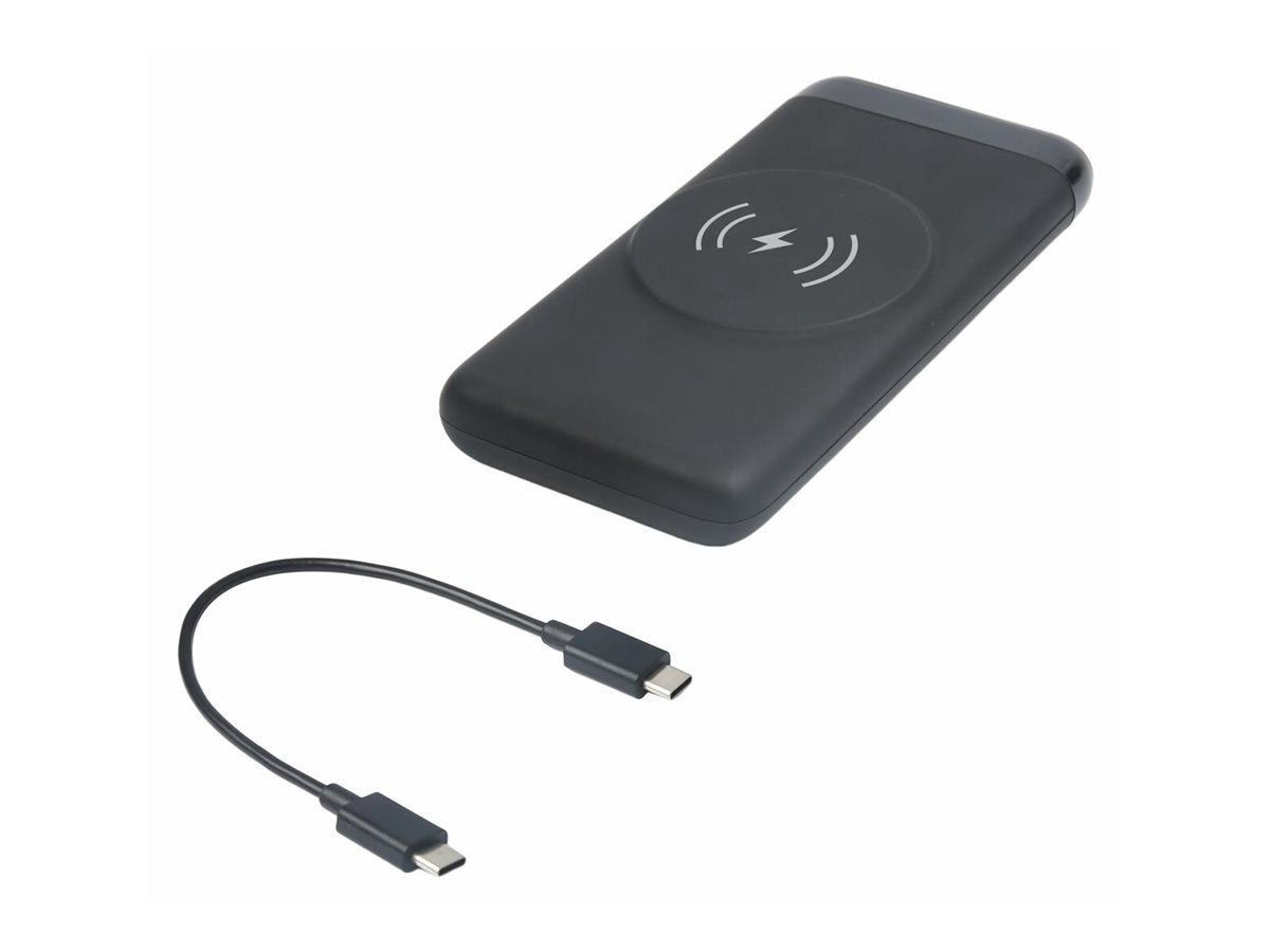 eSTUFF ES641042 power bank Wireless charging Black