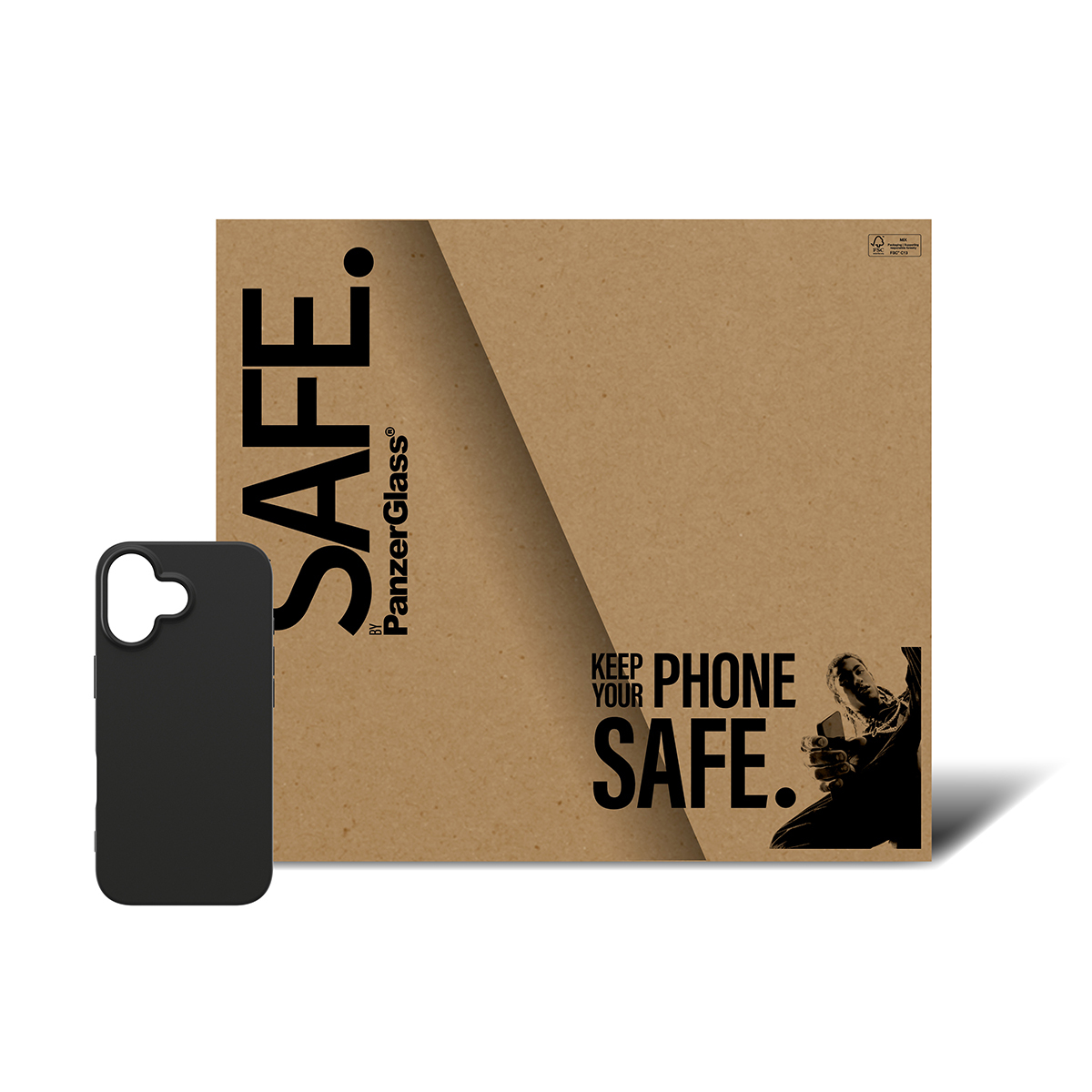 PanzerGlass SAFE. by � TPU Case Black iPhone 17 | Bulk custodia per cellulare Cover Nero