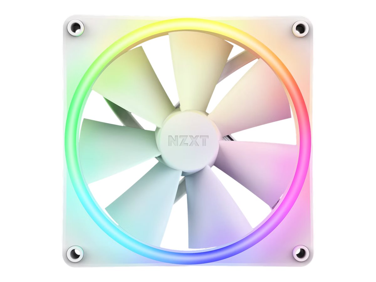 NZXT F140 RGB DUO Ventilateur 14 cm Blanc 1 pi�ce(s)