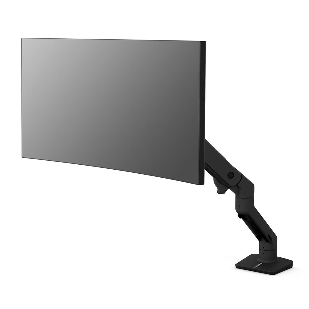 Ergotron HX - Befestigungskit (Gelenkarm, Spannbefestigung fr Tisch, Verlngerungsarm, Tischplattenbohrung, Pivot) - Patentierte Constant Force Technologie - fr LCD-Display / Curved LCD-Display - mattschwarz - Bildschirmgre: 124.5 cm (up to 49)