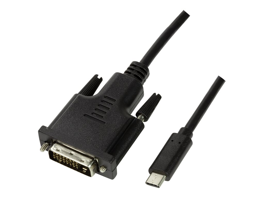 LogiLink Adapterkabel - 24 pin USB-C m�nnlich zu DVI-D m�nnlich