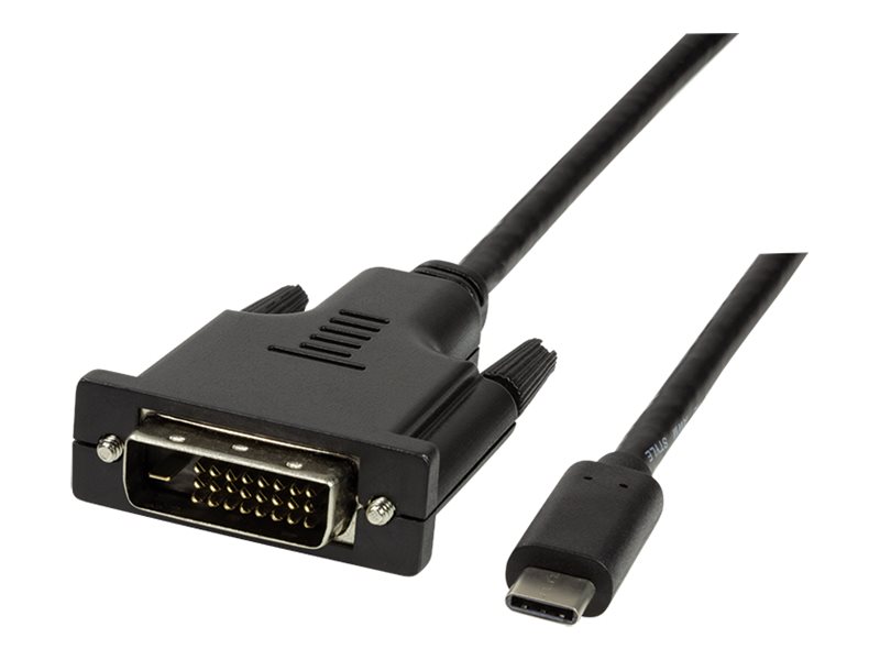 LogiLink Adapterkabel - 24 pin USB-C m�nnlich zu DVI-D m�nnlich